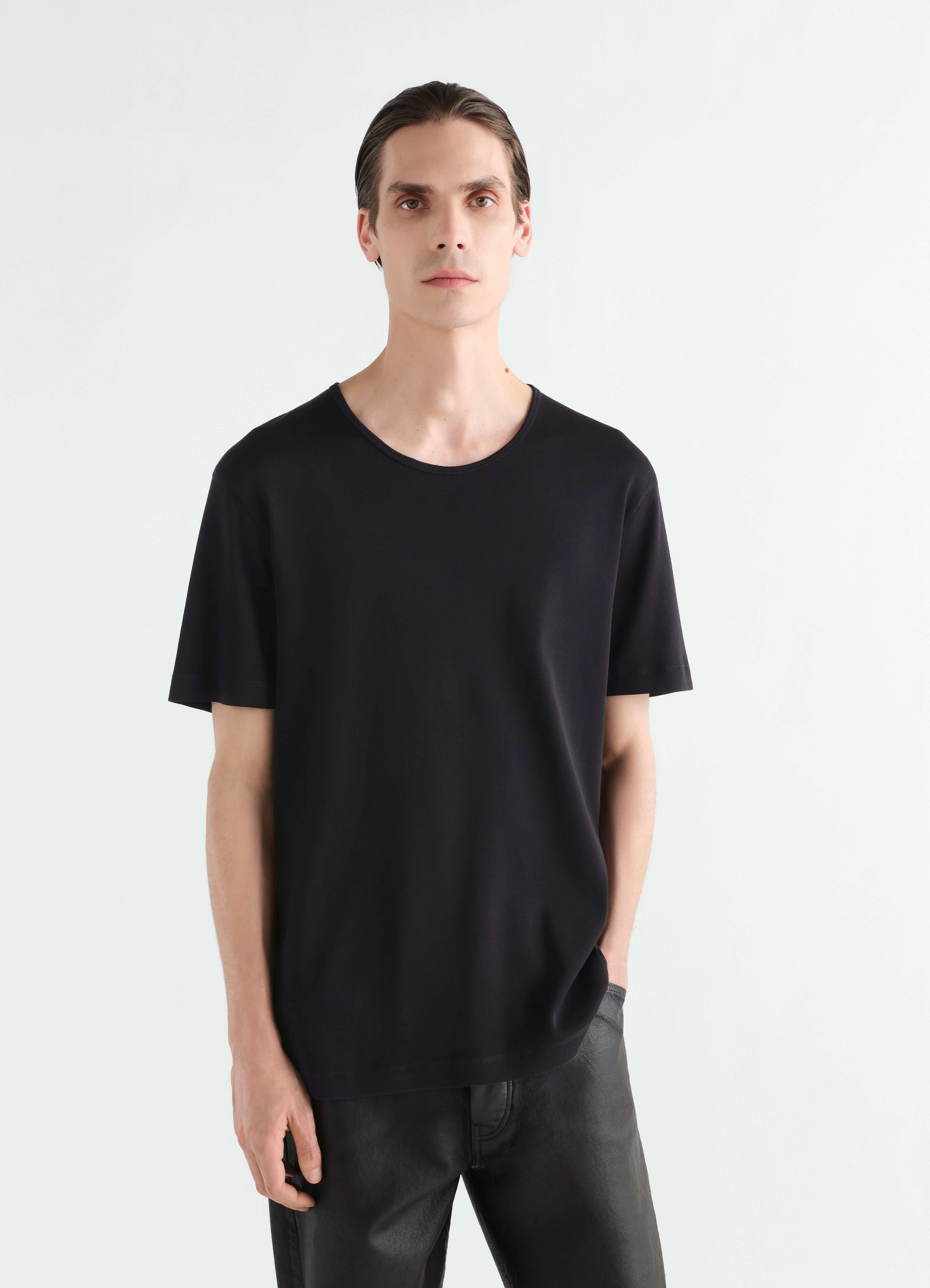 U-NECK RIB T-SHIRT