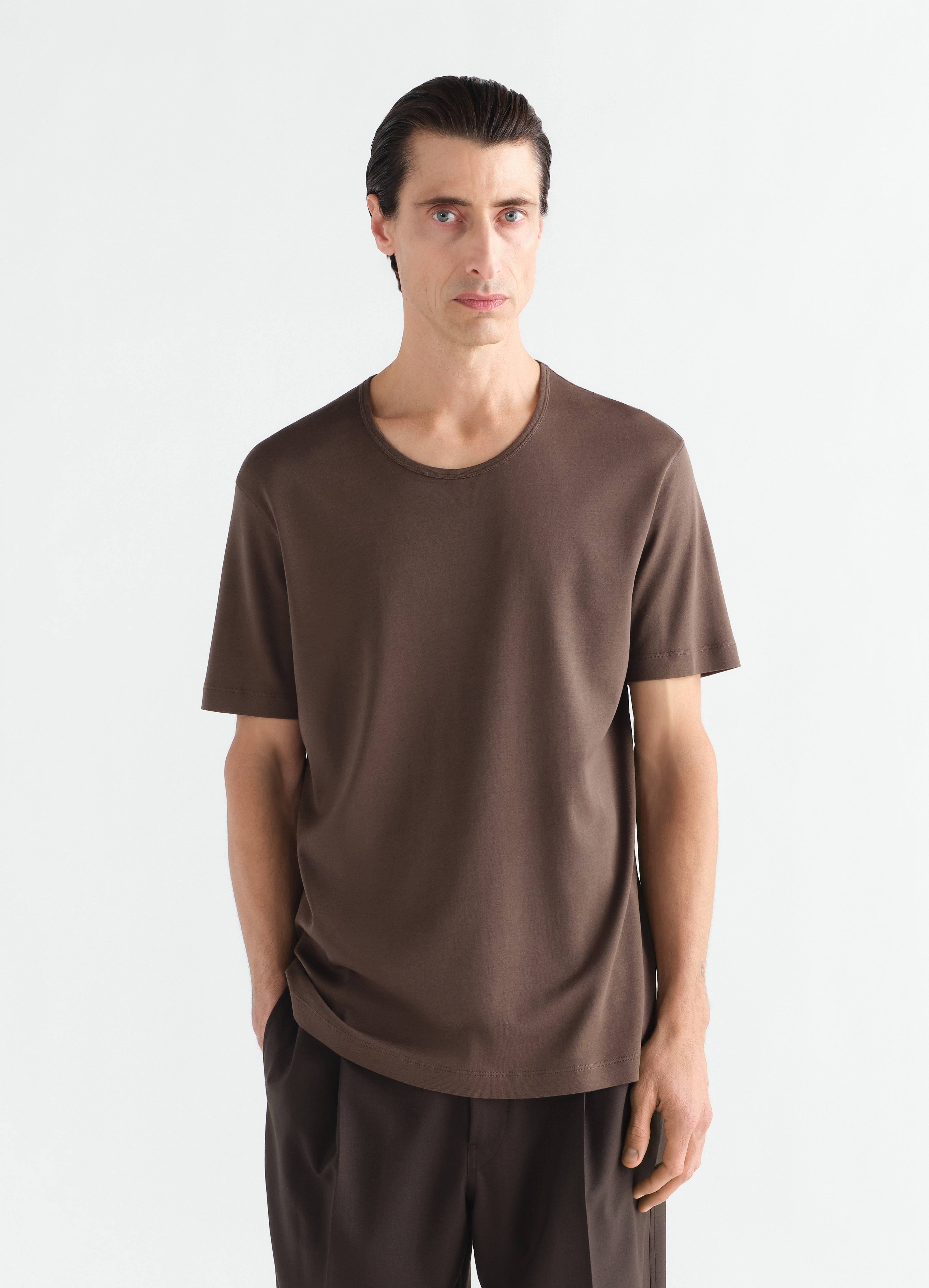 U-NECK RIB T-SHIRT