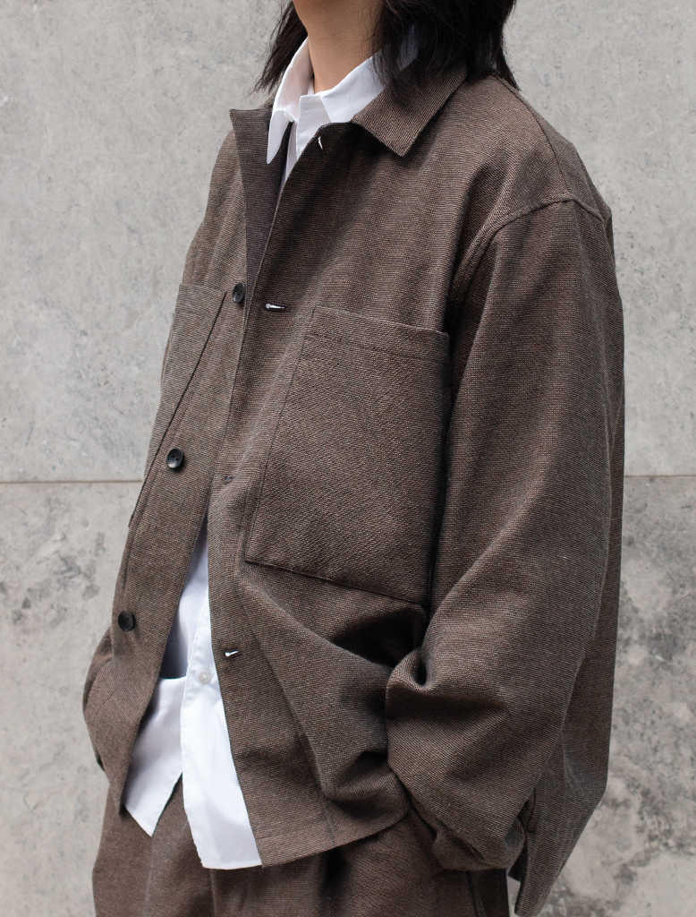 MIXED COLOUR SHIRT JACKET