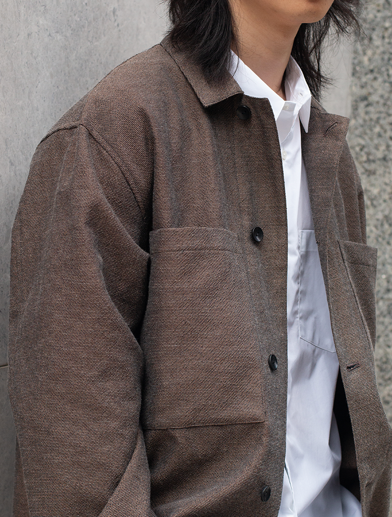 MIXED COLOUR SHIRT JACKET