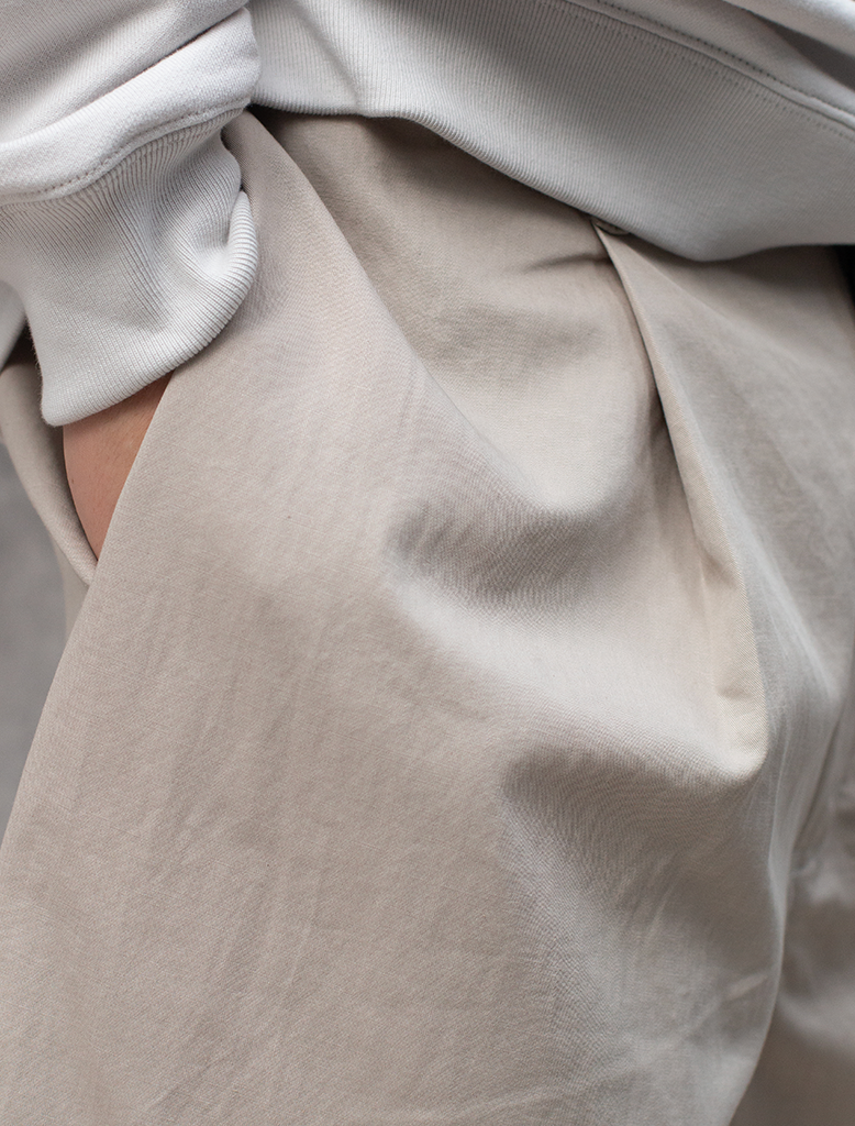 LINEN MIX WIDE SHORT