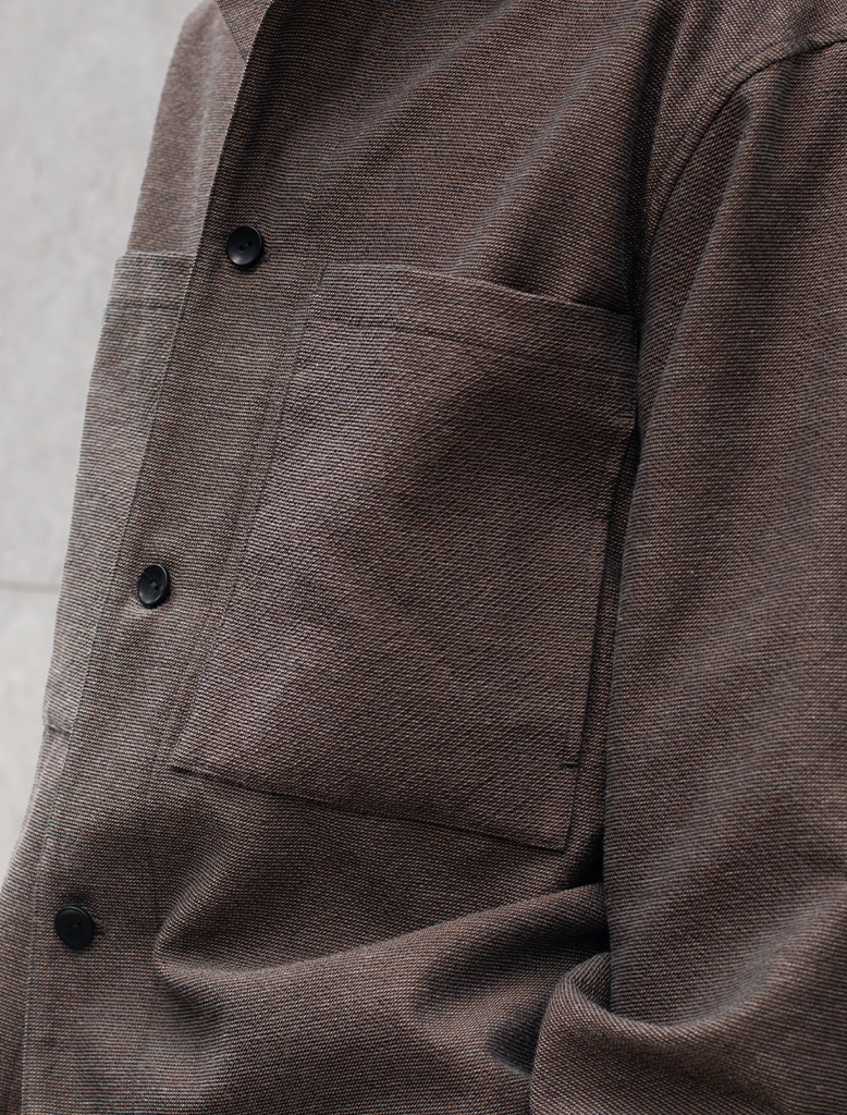 MIXED COLOUR SHIRT JACKET