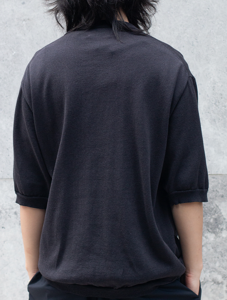 1/2 SLEEVE KNIT T-SHIRT