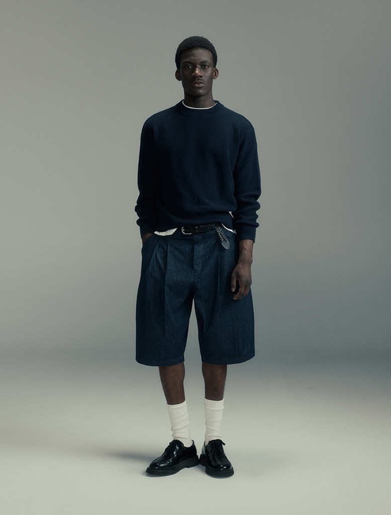 DOUBLE PLEATED SHORTS