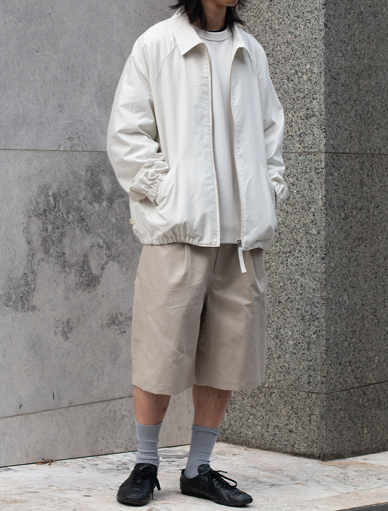 ZIP UP MOLESKIN BLOUSON