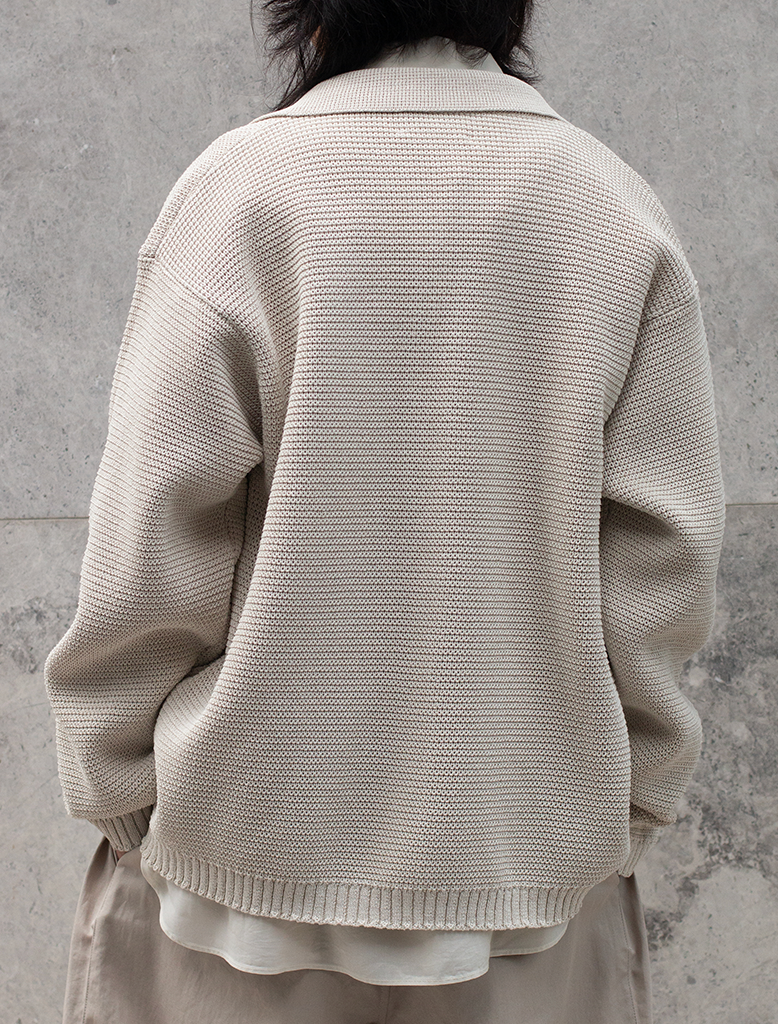 PAPER MIXED KNIT BLOUSON