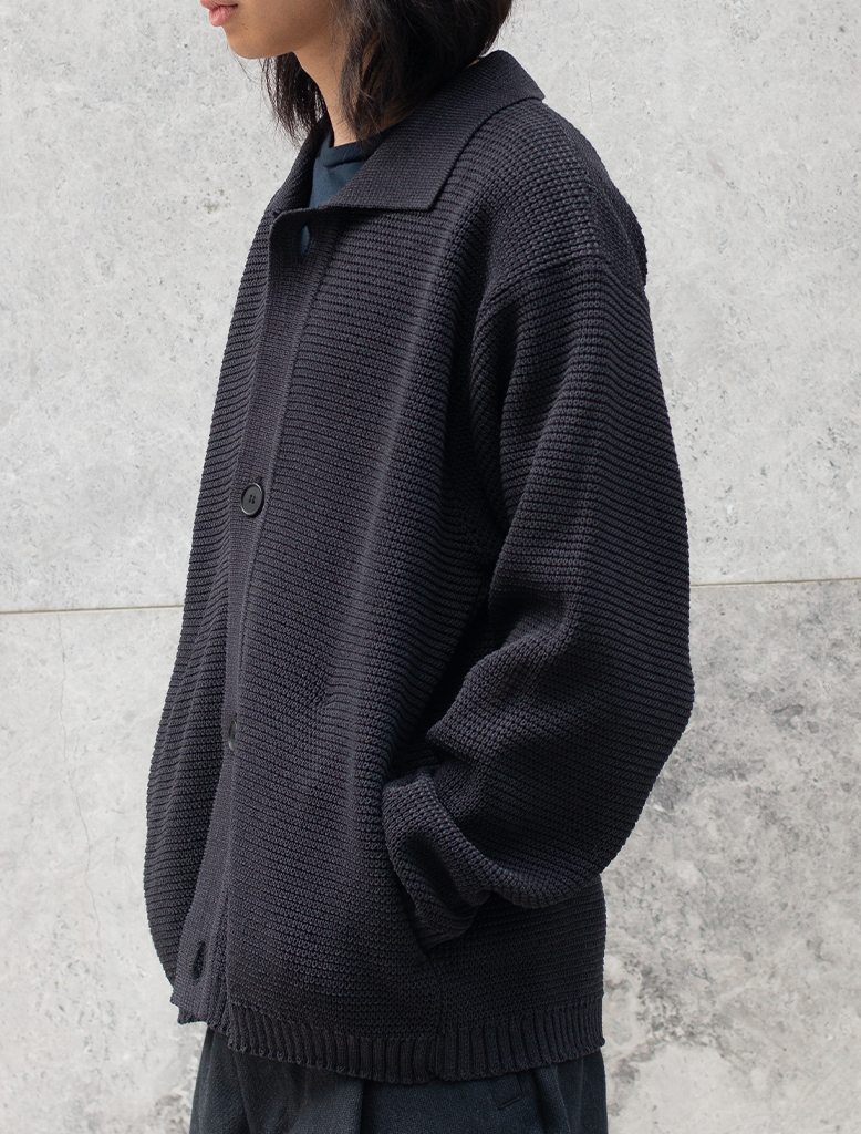 PAPER MIXED KNIT BLOUSON
