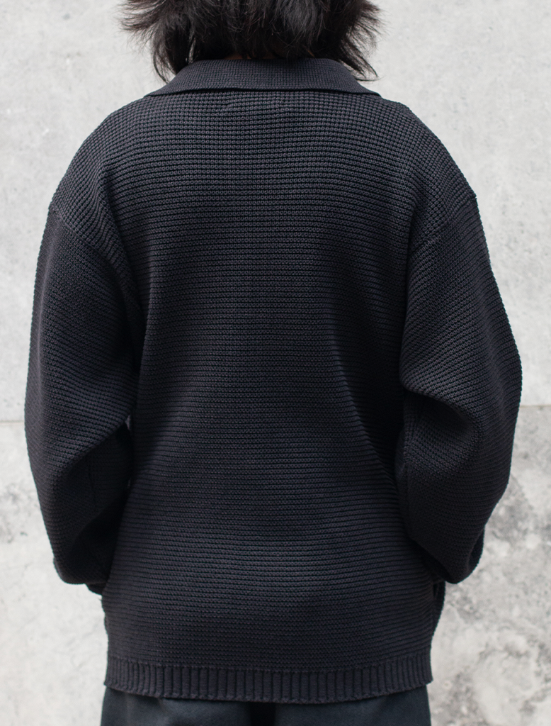 PAPER MIXED KNIT BLOUSON