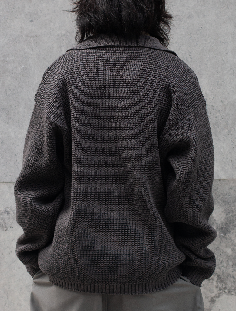 PAPER MIXED KNIT BLOUSON