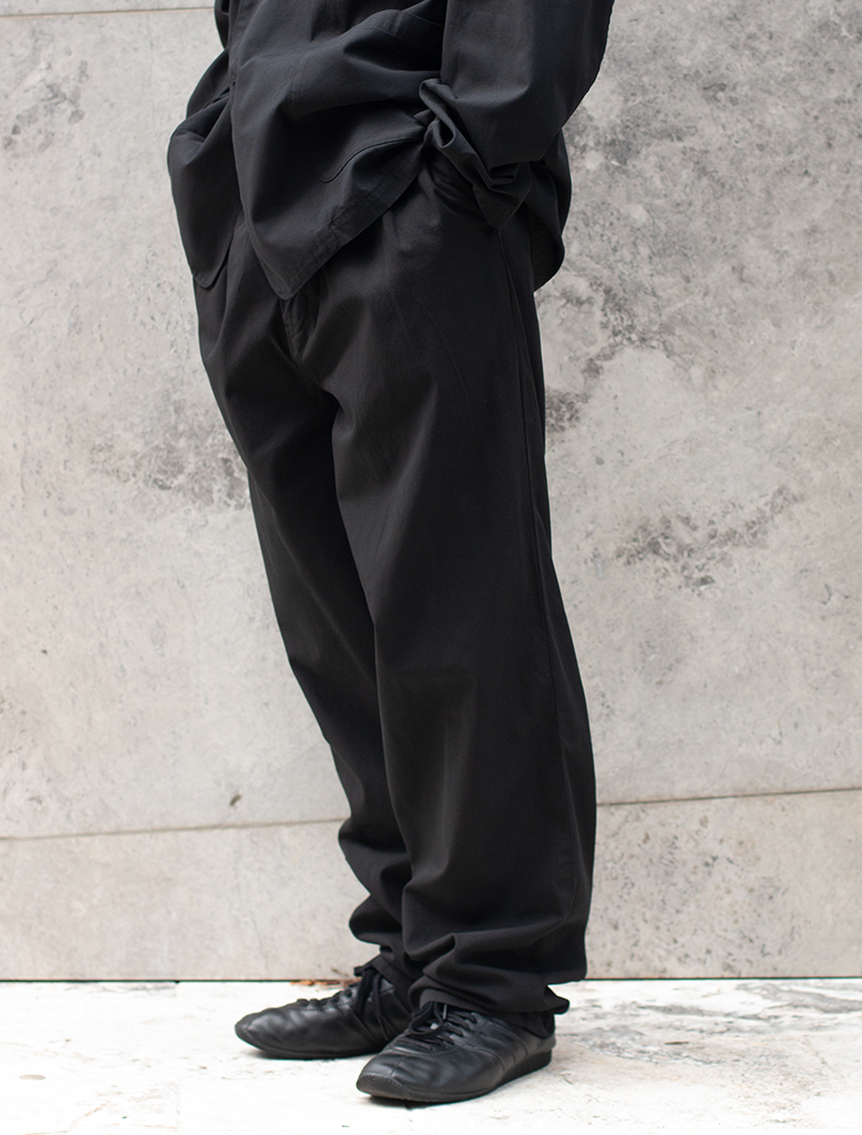SUMMER WOOL WIDE PANTS