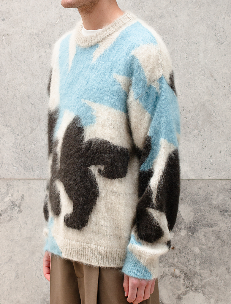 MOHAIR CREW NECK KNIT