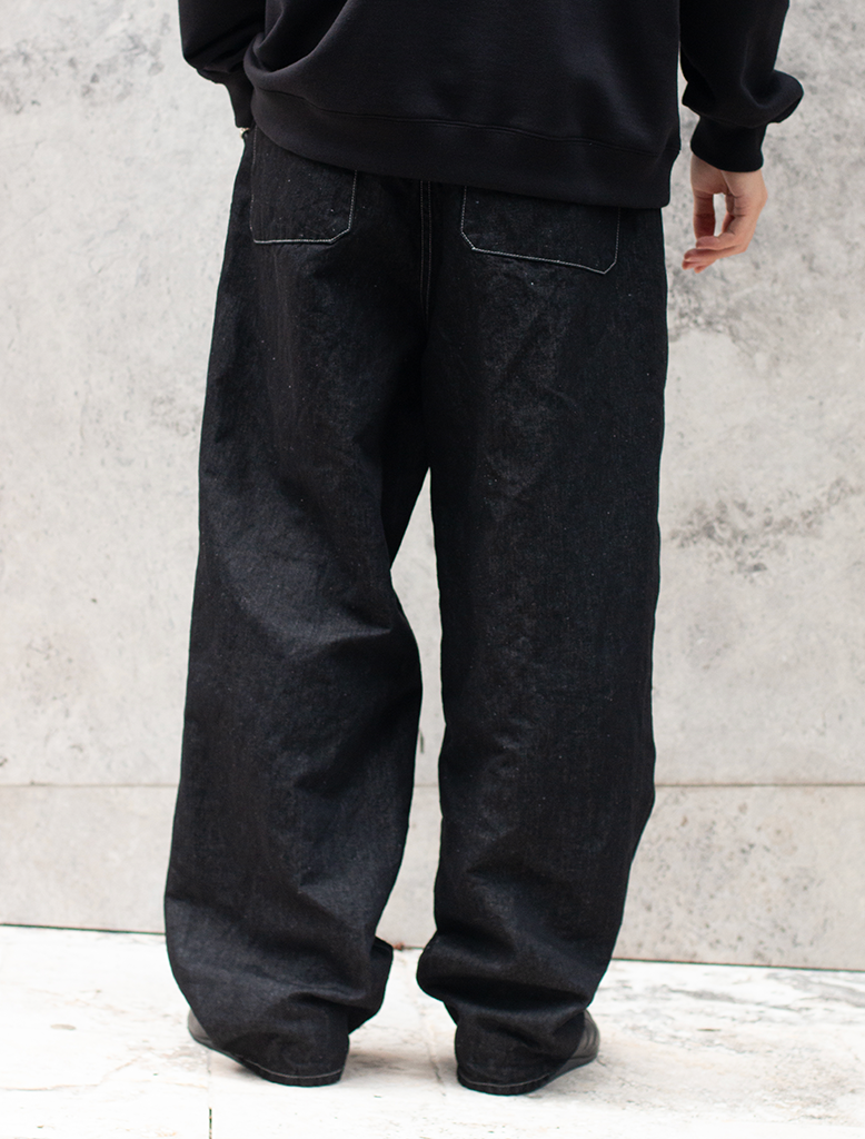 HEMP MIXED DENIM PANTS