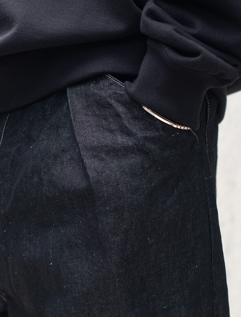 HEMP MIXED DENIM PANTS