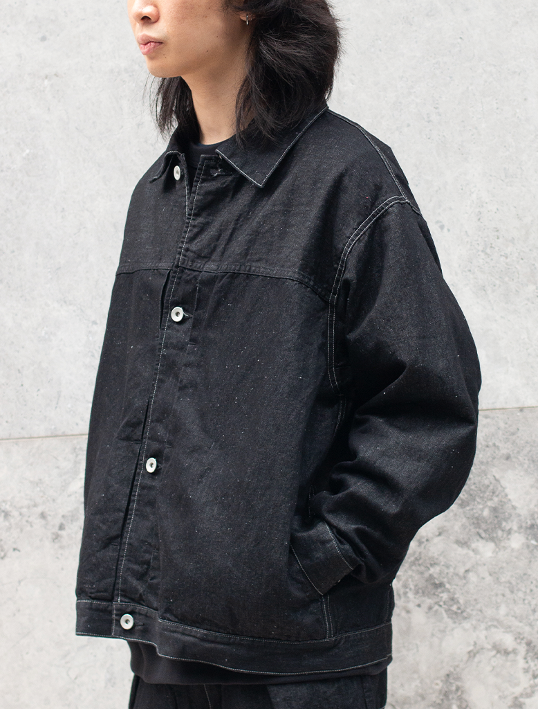 HEMP MIXED DENIM BLOUSON