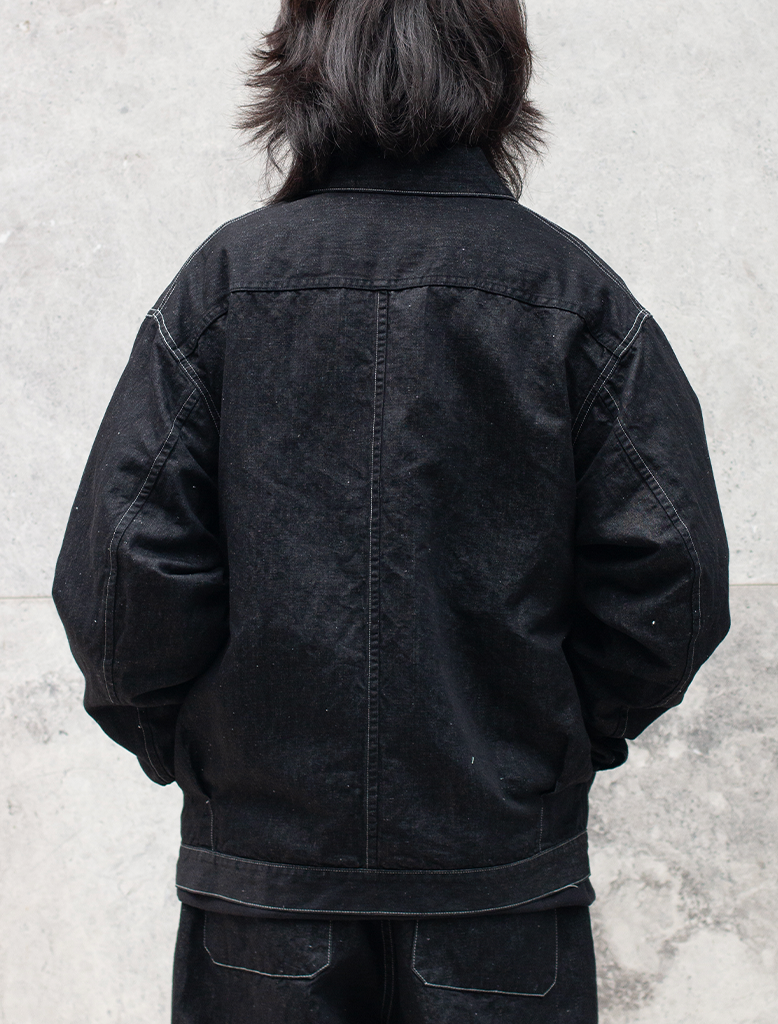 HEMP MIXED DENIM BLOUSON