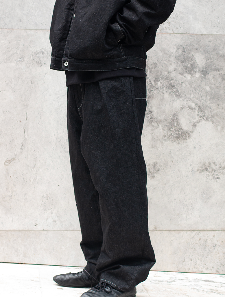 HEMP MIXED DENIM PANTS