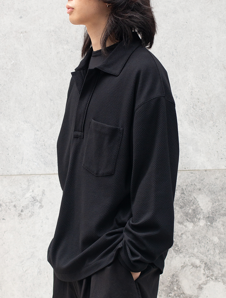 MOSS STITCH SKIPPER SHIRT