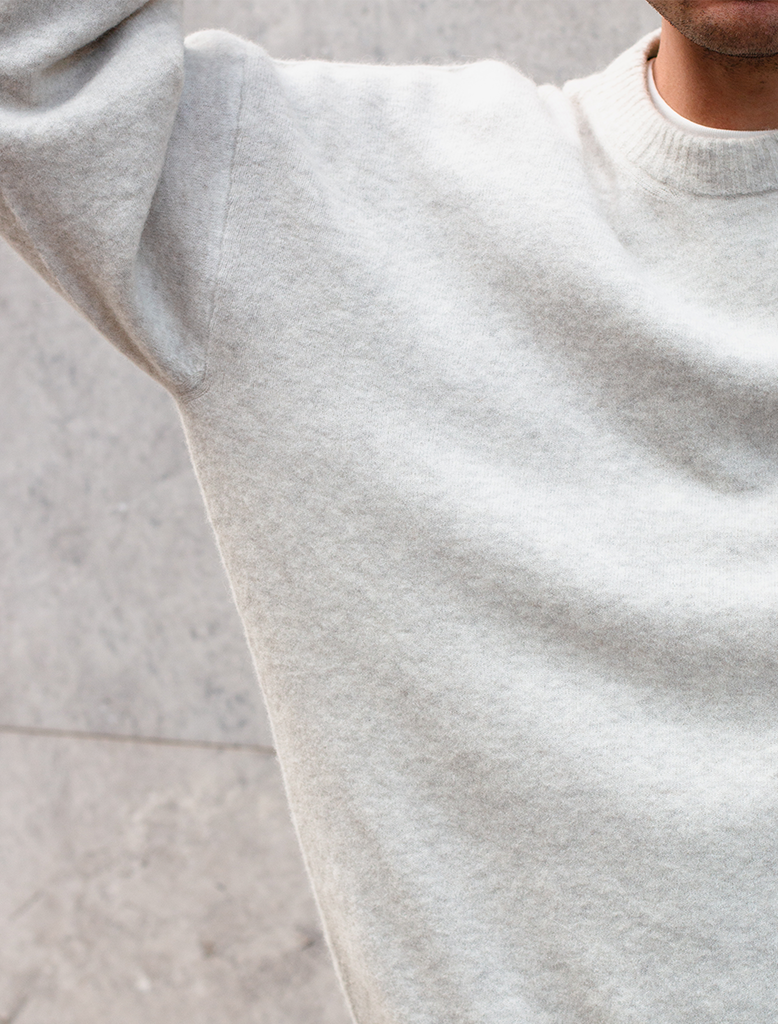 BABY ALPACA BLEND CREW KNIT