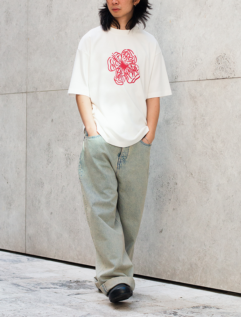 LE T-SHIRT SLOGAN HIBISCUS