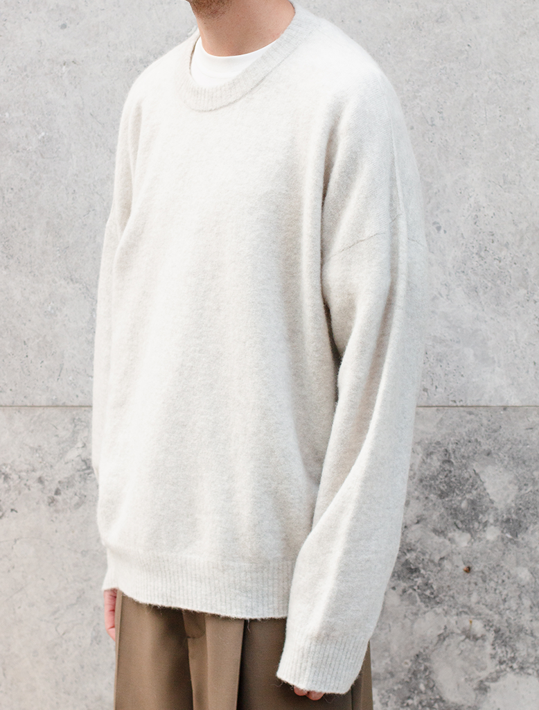 BABY ALPACA BLEND CREW KNIT