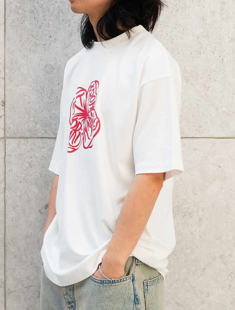 LE T-SHIRT SLOGAN HIBISCUS