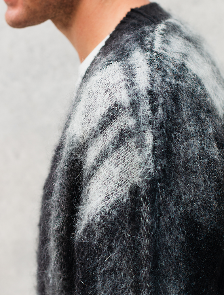MOHAIR WOOL BLEND CARDIGAN