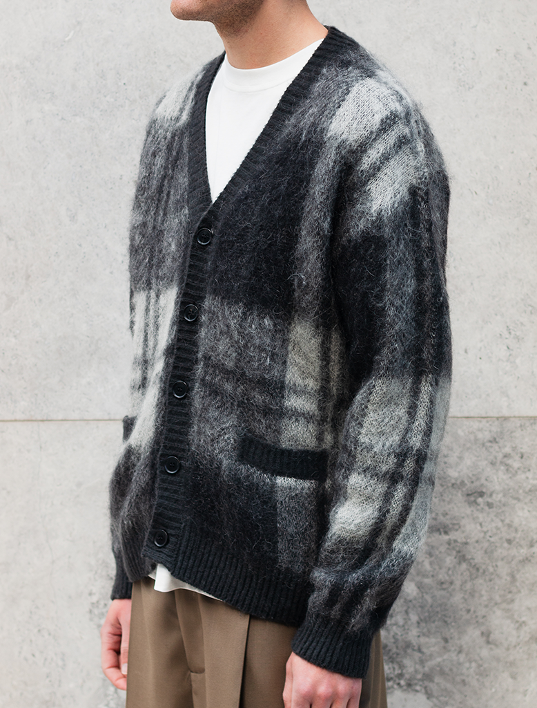 MOHAIR WOOL BLEND CARDIGAN