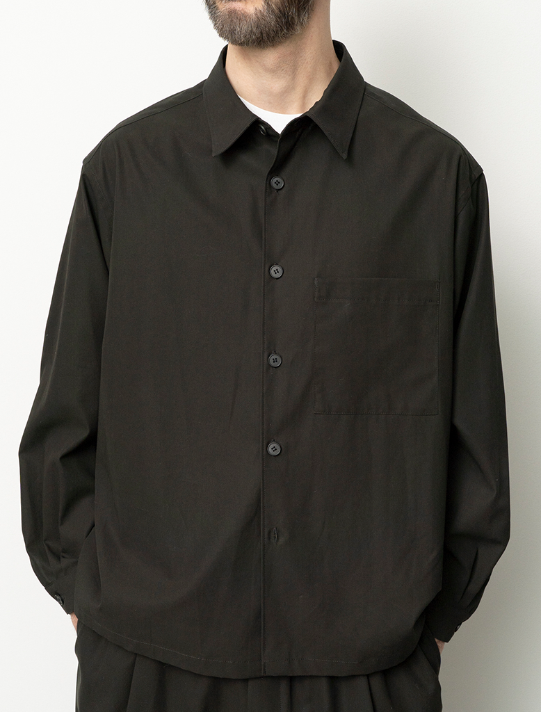 COTTON TWILL SHIRT JACKET