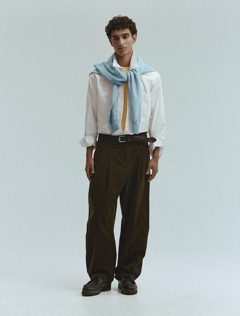 TAILORED PLEATED TROUSERS