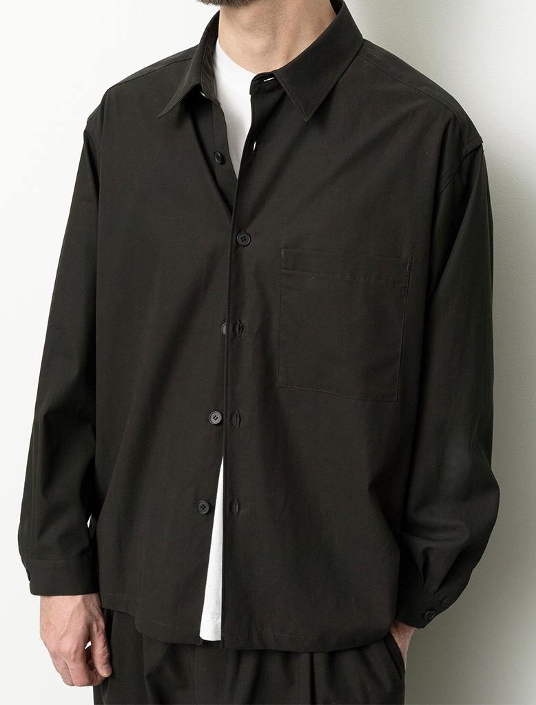 COTTON TWILL SHIRT JACKET