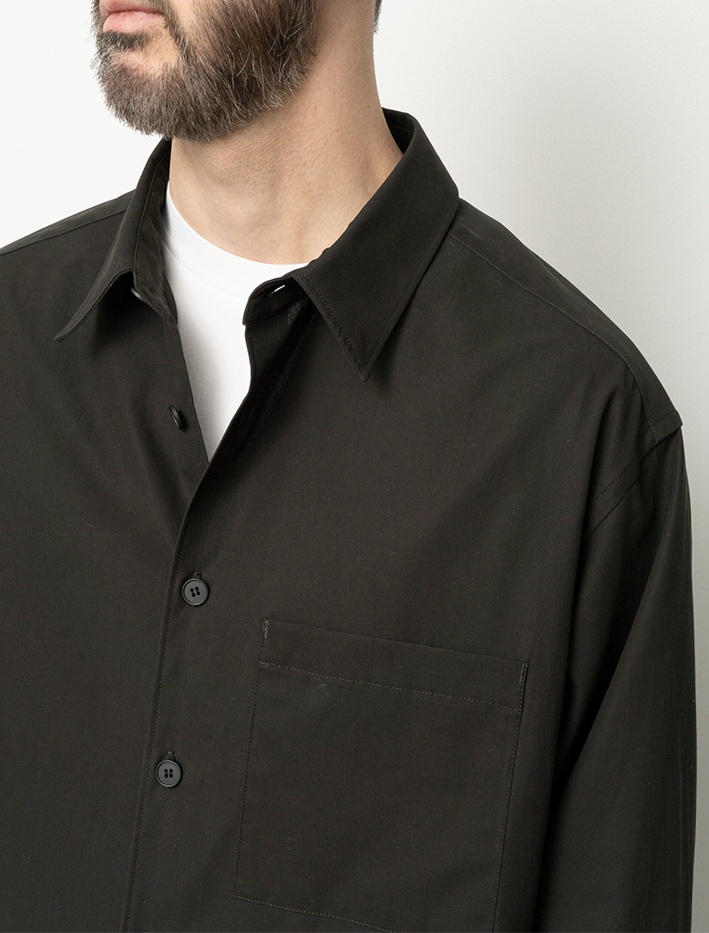 COTTON TWILL SHIRT JACKET