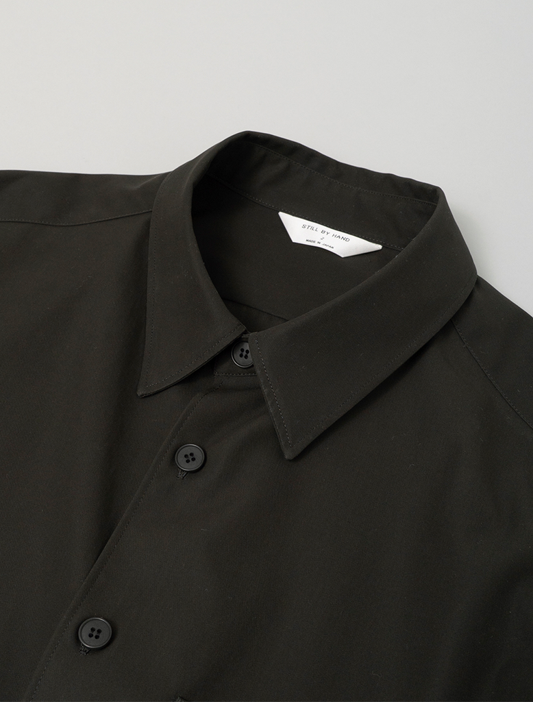 COTTON TWILL SHIRT JACKET