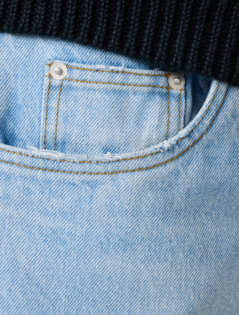 RISO BLEACHED DENIM JEANS