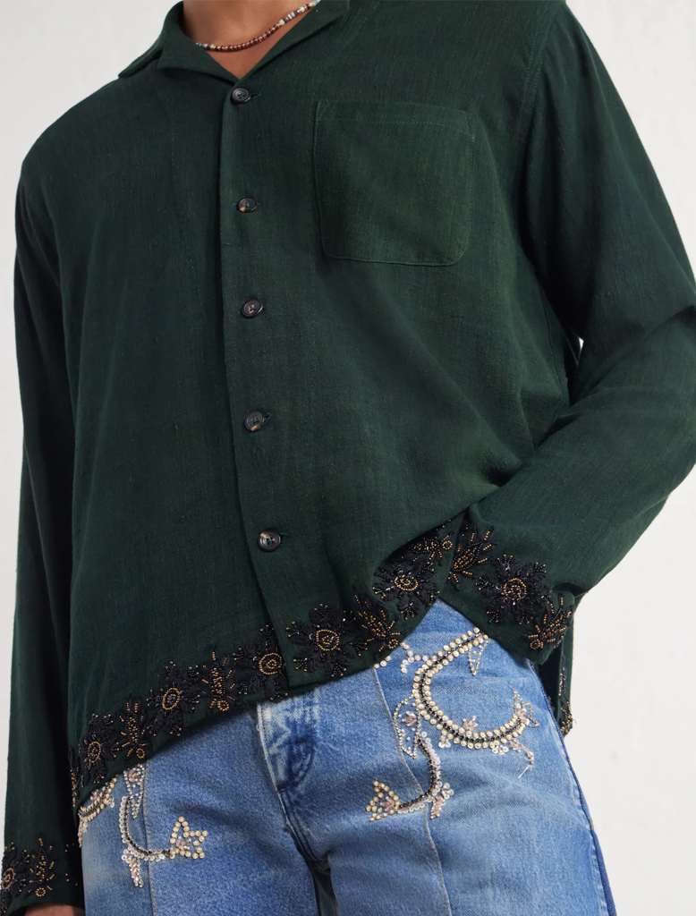 ZARDOZI HEM SHIRT