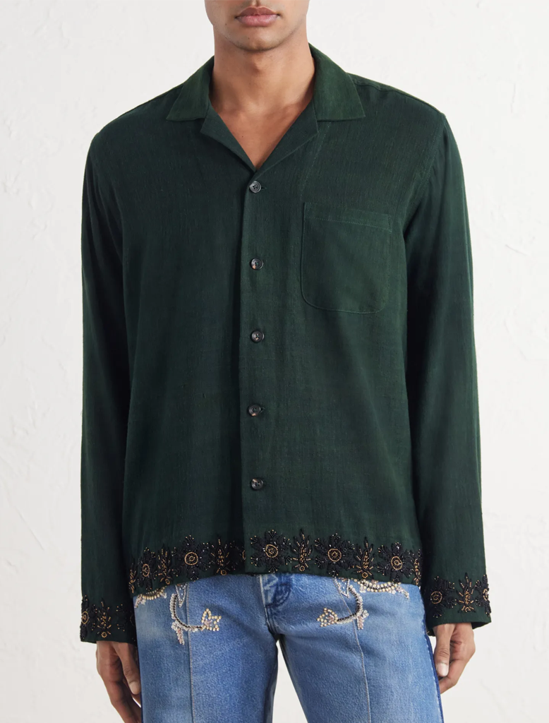 ZARDOZI HEM SHIRT