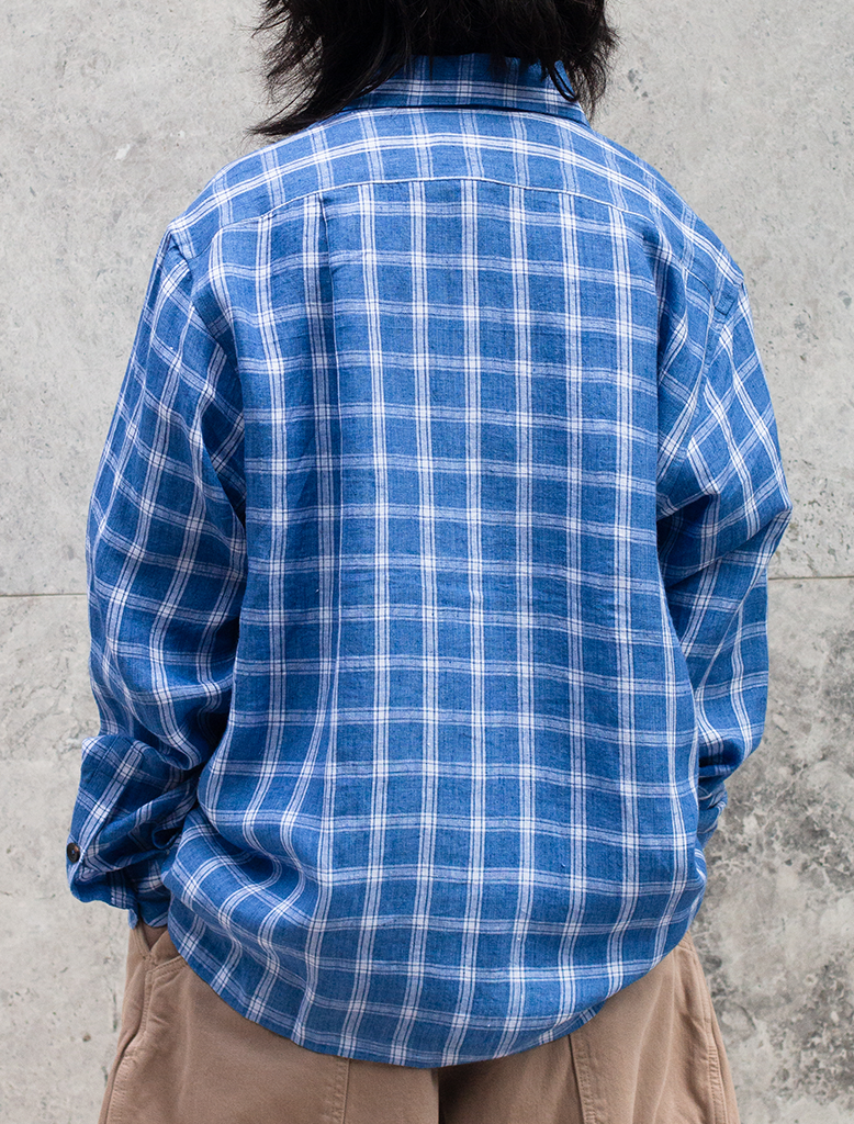 LINEN CHECK SHIRT