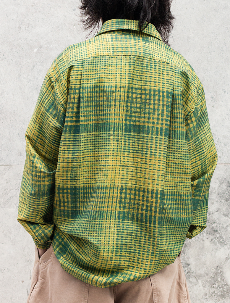 BLOCK PRINT SILK SHIRT
