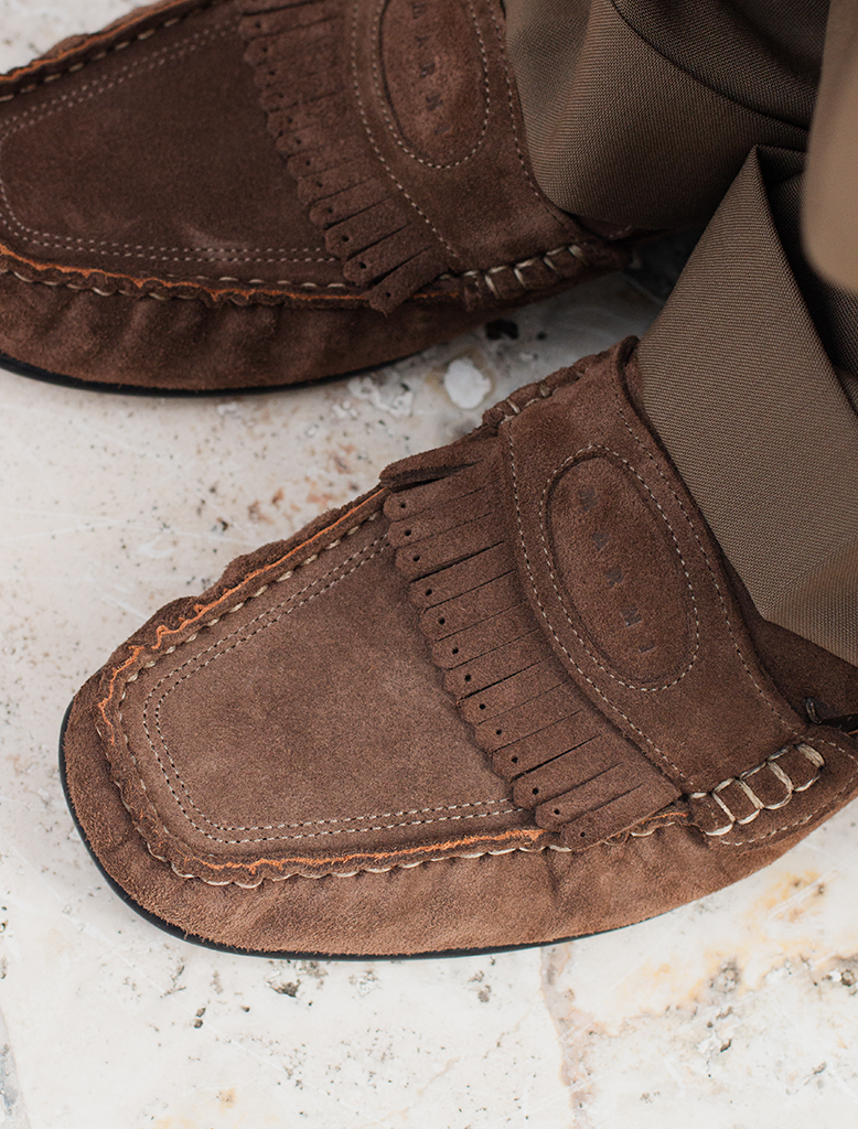 SUEDE SABOT