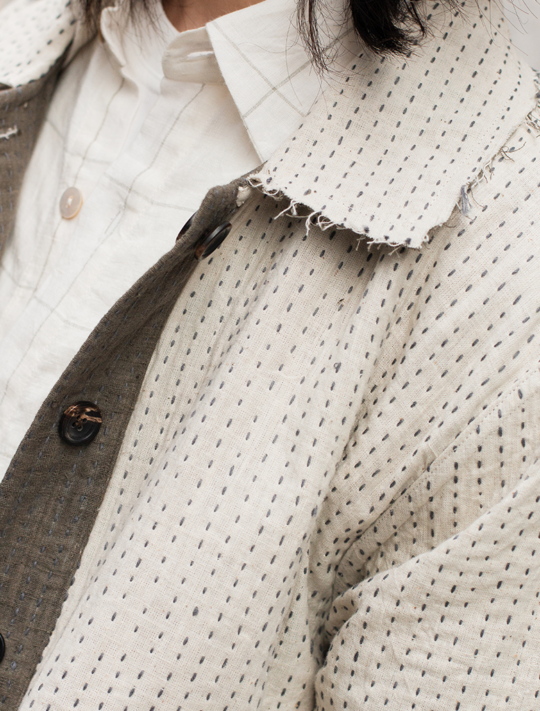 REVERSIBLE KANTHA JACKET