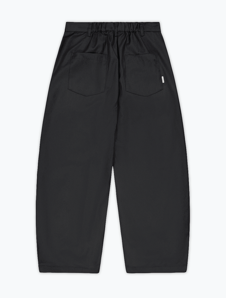 TROPICAL WOOL DART-KNEE PLEATED TROUSERS