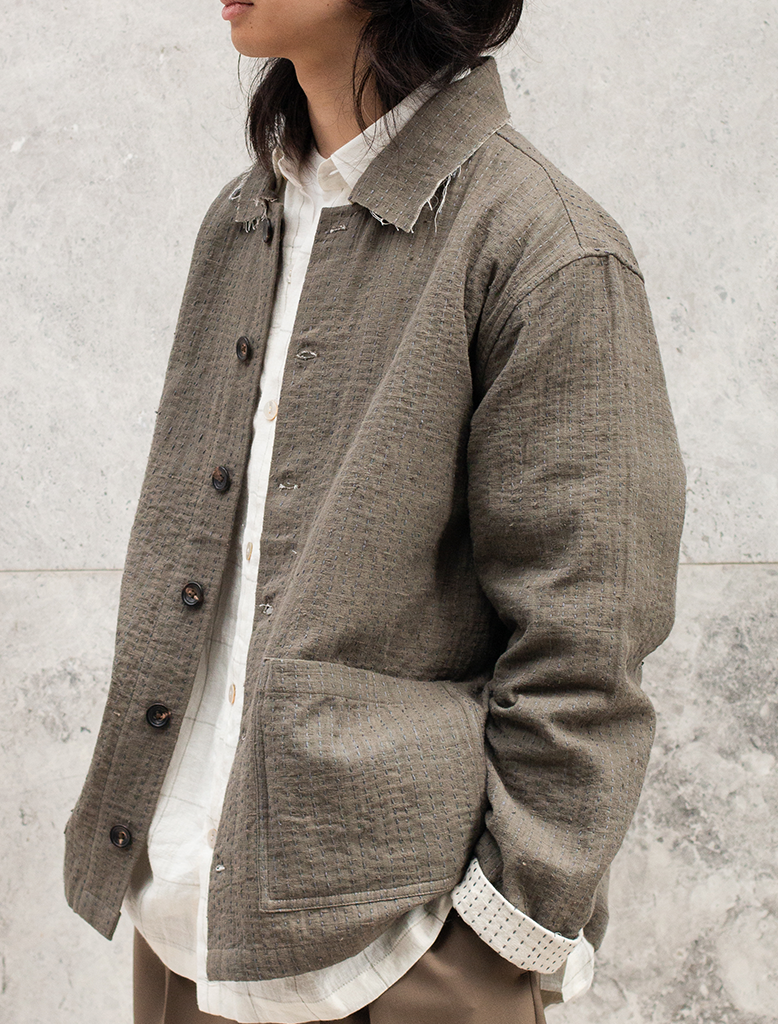 REVERSIBLE KANTHA JACKET