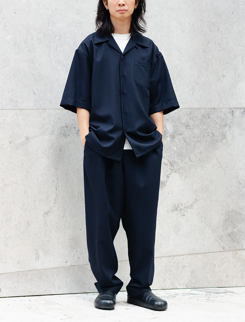TROPICAL WOOL SS SHIRT