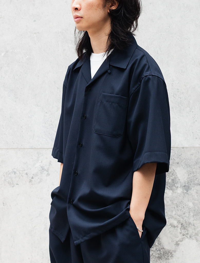 TROPICAL WOOL SS SHIRT