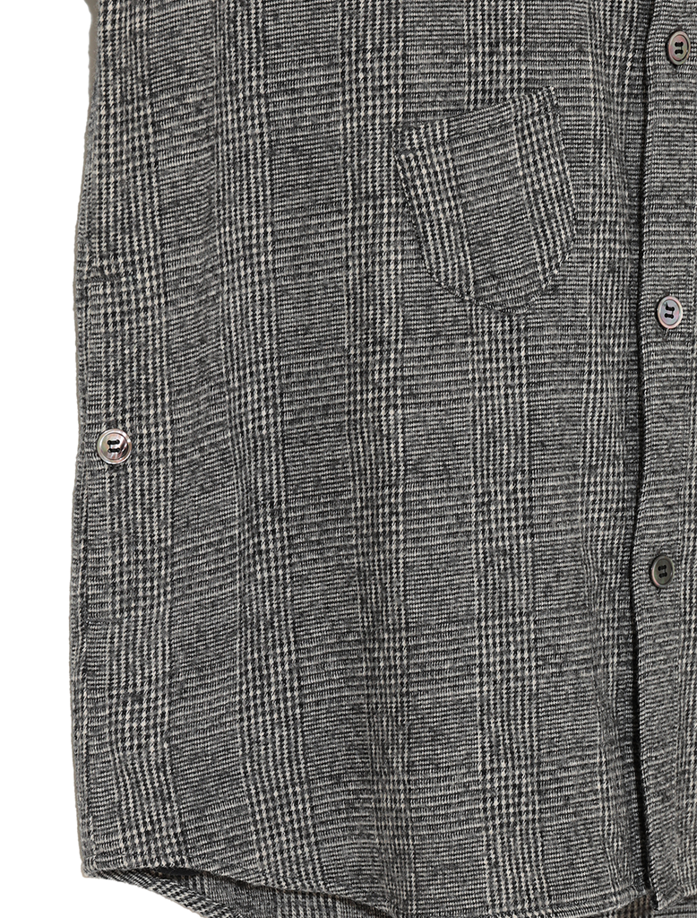 WOOL BLEND CHECK SHIRT