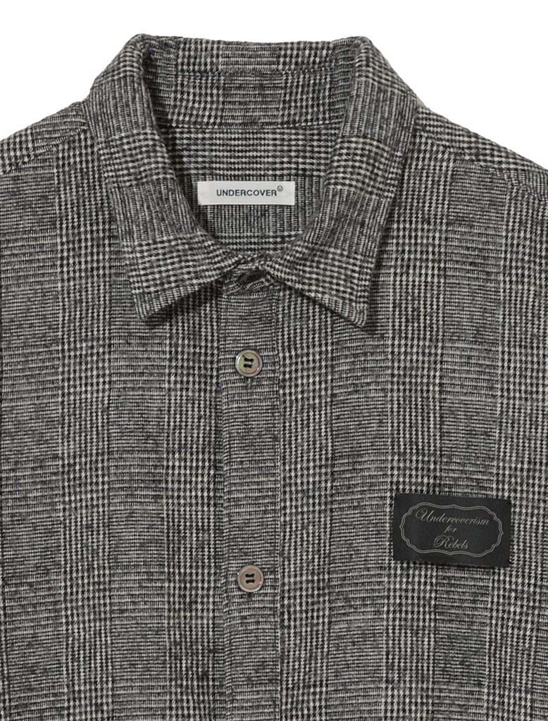 WOOL BLEND CHECK SHIRT