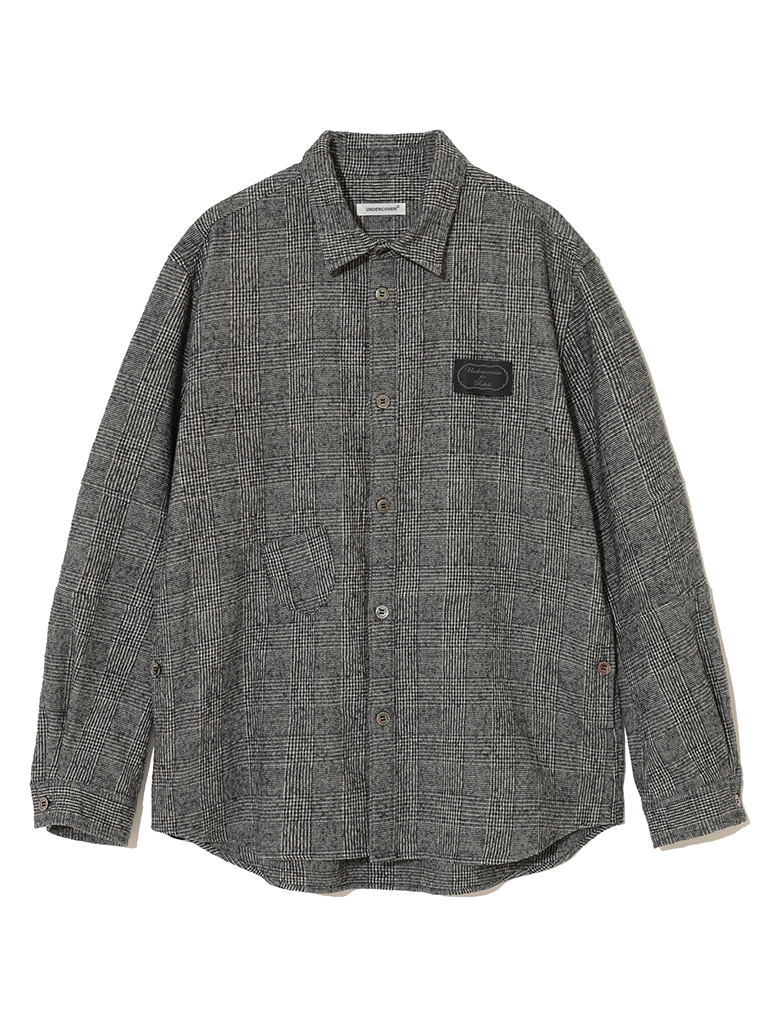WOOL BLEND CHECK SHIRT