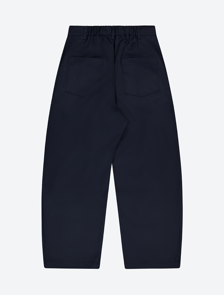 WOOL TAILORED PLEATED TROUSERS