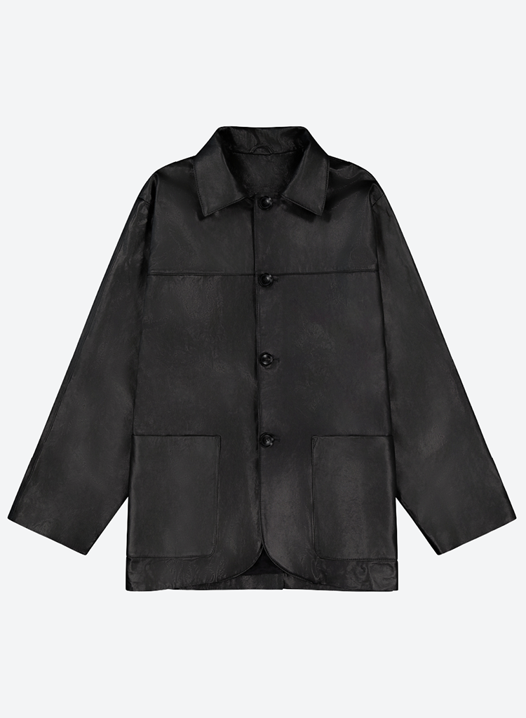 4 BUTTON LEATHER JACKET