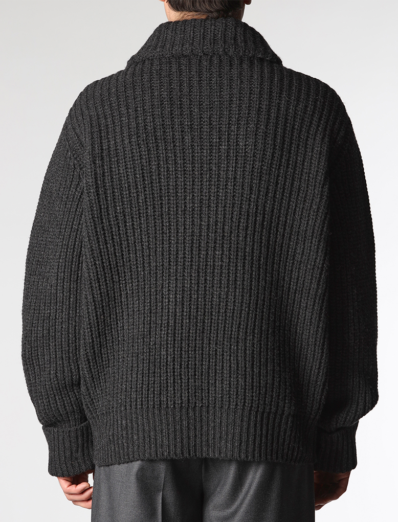 RIB KNIT DB JACKET