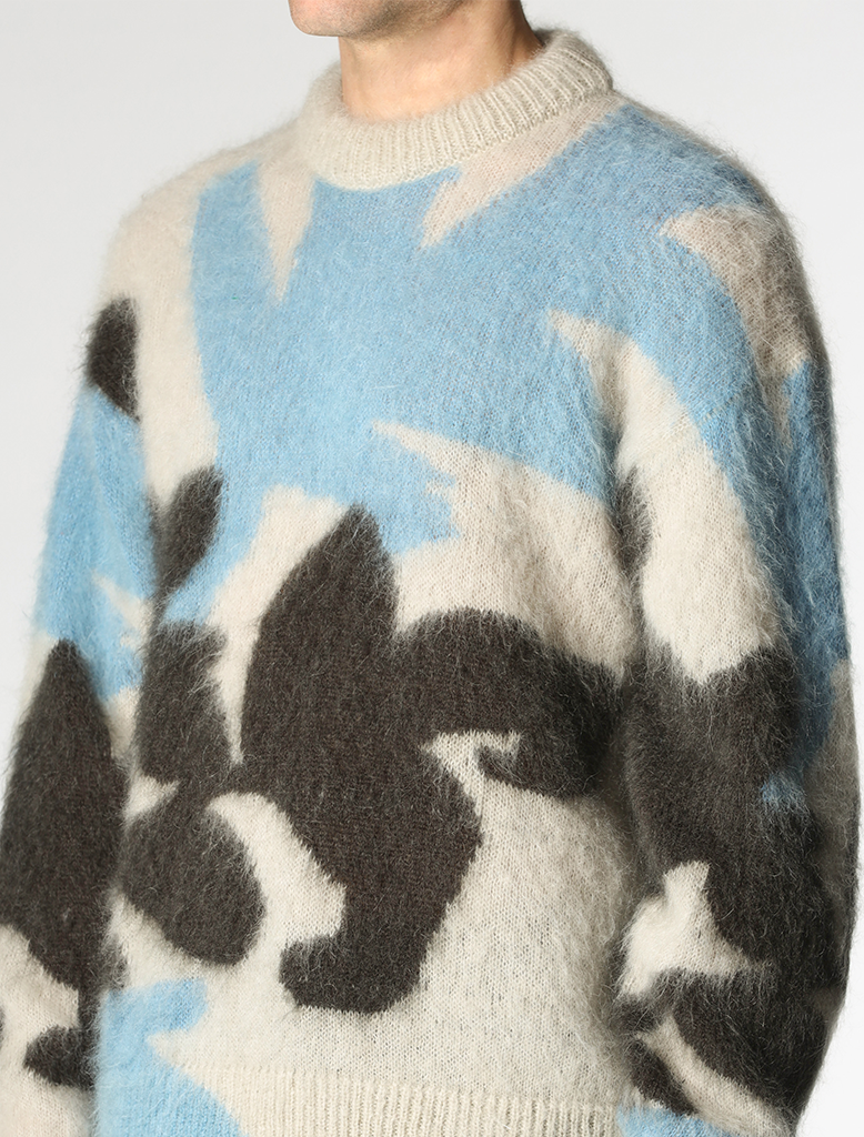 MOHAIR CREW NECK KNIT